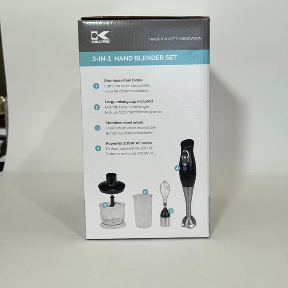 Kalorik 3-IN-1 HAND BLENDER Set - Picture 3 of 3